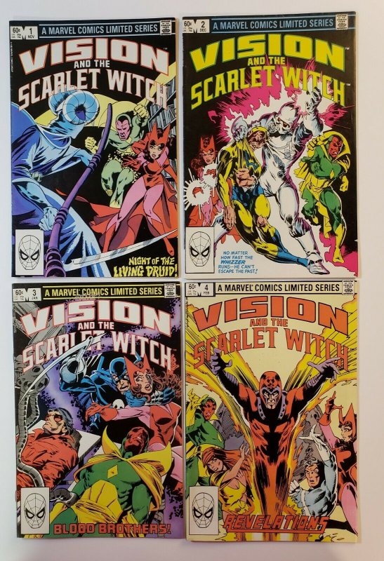 Vision And The Scarlet Witch #1-4 Complete Set Marvel Comics 1982 FN/VF