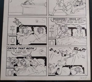 Blondie #90 Page 4 Original Comic Art 1956 Paul Fung Jr