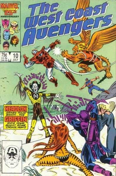 West Coast Avengers (1985 series) #10, VF (Stock photo)