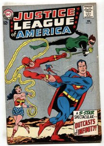 JUSTICE LEAGUE OF AMERICA #25 comic book-SUPERMAN-FLASH-LANTERN VG+