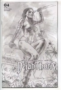 DEJAH THORIS (2019 DYNAMITE) #4 VARIANT 1:10 10 COPY PARRILLO B&W INCV