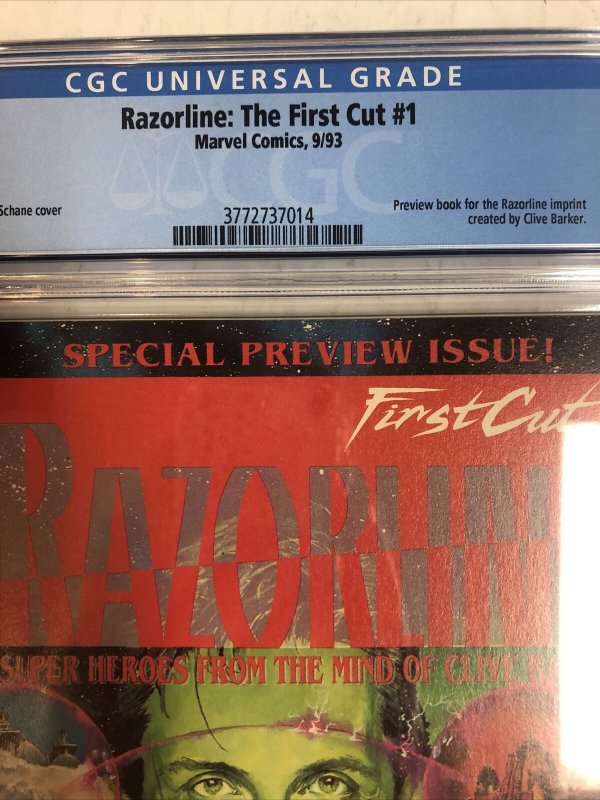 Razorline: The First Cut (1993) # 1 (CGC 9.8 WP) | 1st PrevIew Ectokid |1census
