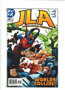 JLA #111 NM- 9.2 DC Comics 2005 Superman, Flash & Batman Kurt Busiek