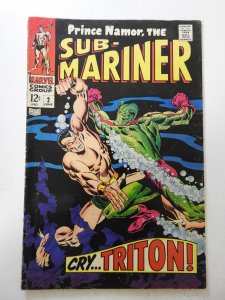 Sub-Mariner #2 (1968) FN- Condition!