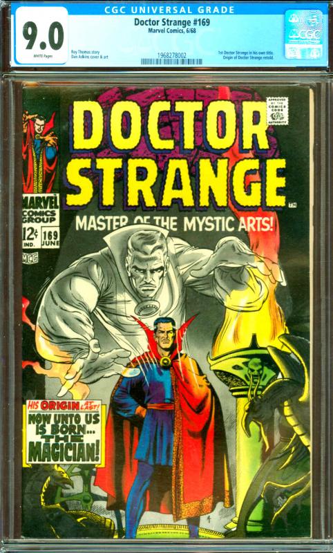 Doctor Strange #169 CGC Graded 9.0 1st Doctor Strange in his own Title