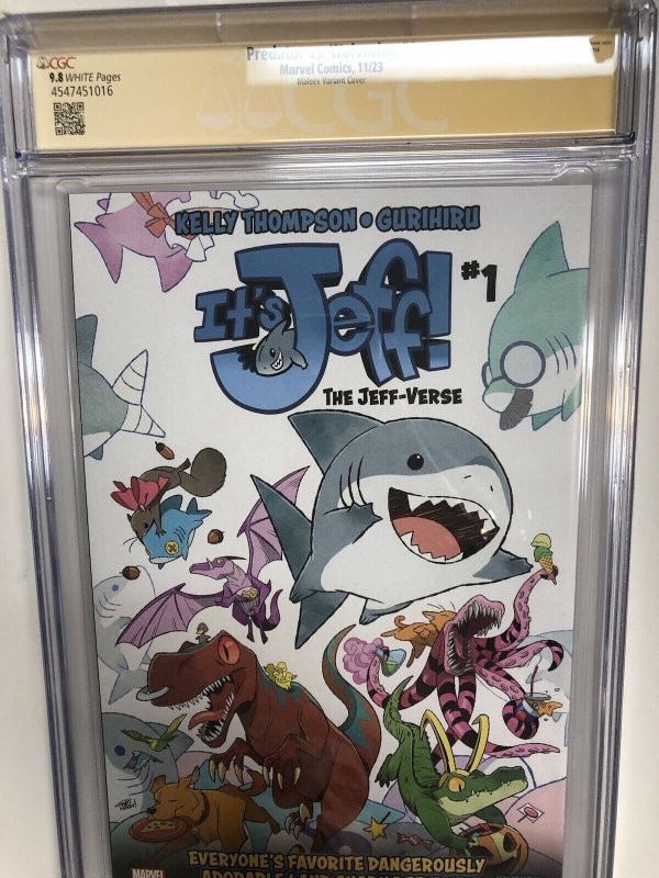 Predator VS Wolverine (2023) # 1 (CGC 9.8) Signed Sketch Alex Maleev * Census =3