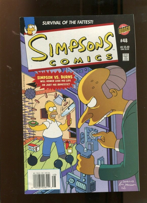 SIMPSONS COMICS #48 (9.2) HOMER VS BURNS! 2000