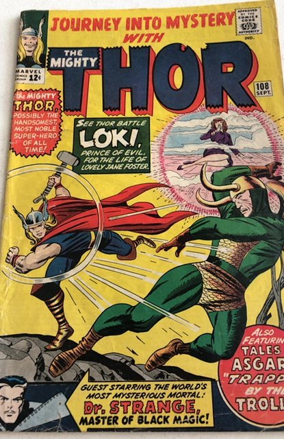 Journey into Mystery #108 (1964)MCU -Loki!! C all my Marvel!