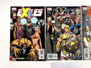 3 Exiles Marvel Comic Books # 55 56 57 Avengers Defenders Thor Hulk 49 JS15