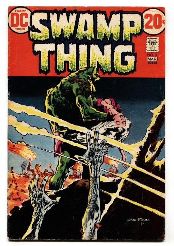 SWAMP THING #3-DC 1973 1ST PATCHWORK MAN-vg-