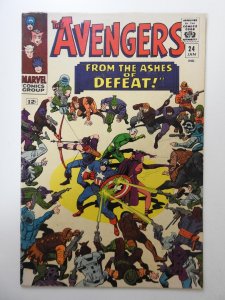 The Avengers #24 (1966) VG+ Condition! Moisture stain