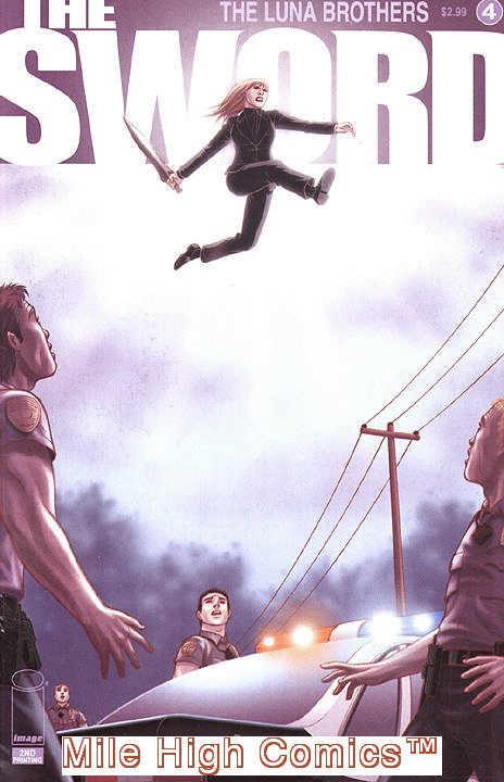 SWORD   (IMAGE) (LUNA BROTHERS) (2007 Series) #4 2ND PRINT Very Good Comics Book