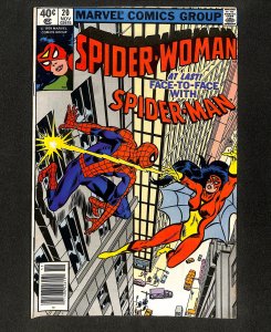 Spider-Woman (1978) #20 Newsstand Variant Vs. Spider-Man!