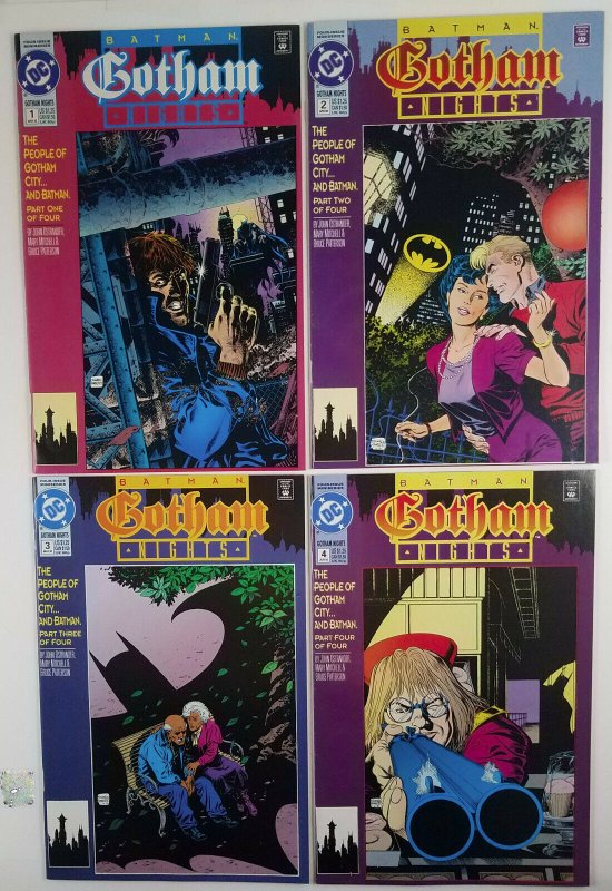 ? Batman Gotham Nights 1992 Limited Mini-Series Compete Run 1-4 DC Modern Comic