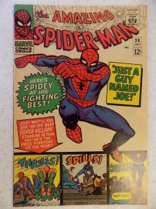 AMAZING SPIDER-MAN # 38 MARVEL SILVER HI GRADE LAST DITKO 2ND MJ