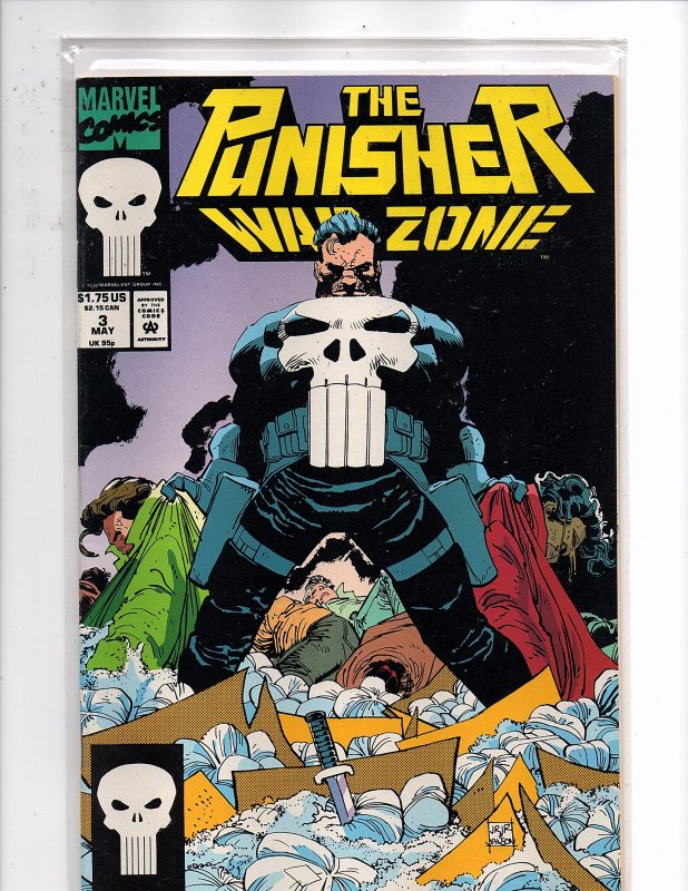 Marvel Comics Punisher War Zone #3 Chuck Dixon Story John Romita, Jr. Cover Art