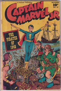 CAPTAIN MARVEL JR #67 (Nov 1948) VG 4.0 cream to white.