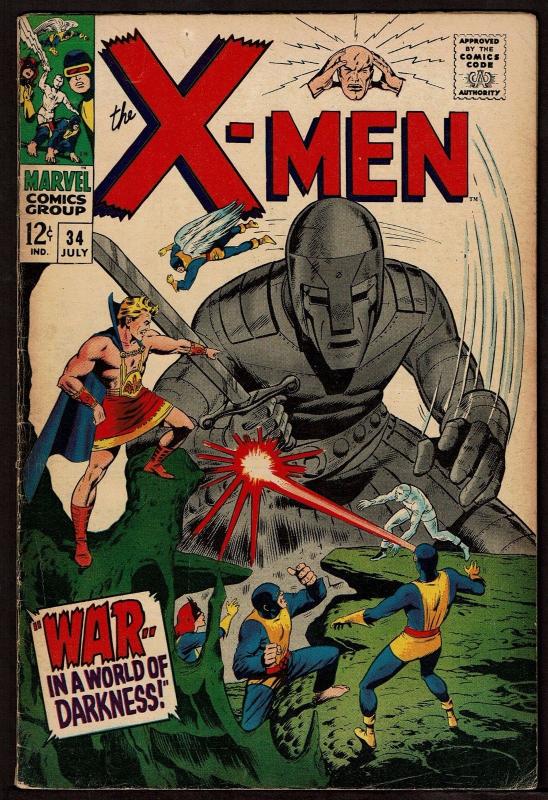 The X-Men #34 (Jul 1967, Marvel) VG