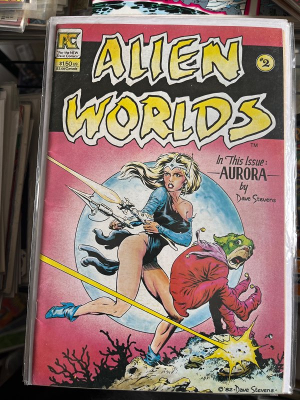 Alien Worlds #2 (1983) Dan Stevens Cover