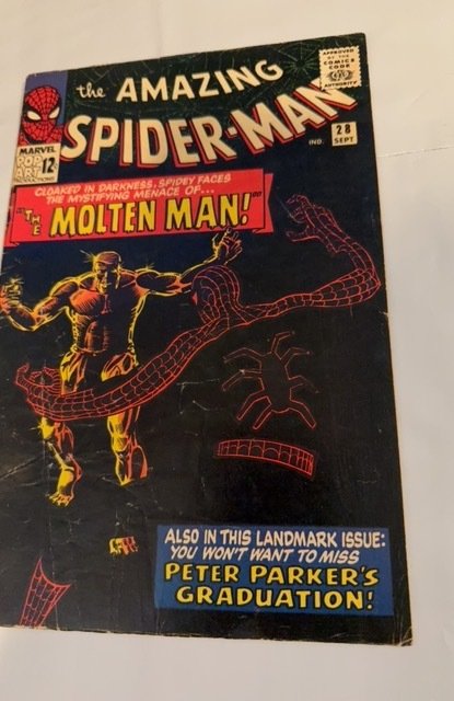 The Amazing Spider-Man #28 (1965) 1st Molten Man see description