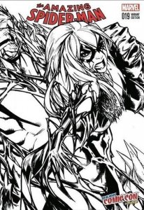 Amazing Spider-Man #19 (2016) NYCC EXCLUSIVE HUBERTOS RAMOS COLOR/B&W SET MARVEL