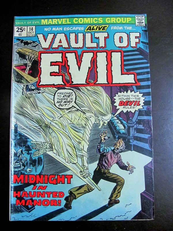 Vault of Evil #14 (1974) FN Marvel Comics Book-389