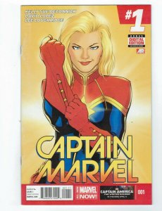 Captain Marvel (2014) #1 VF 1st appearance of Bee - HIGHER FURTHER FASTER movie 