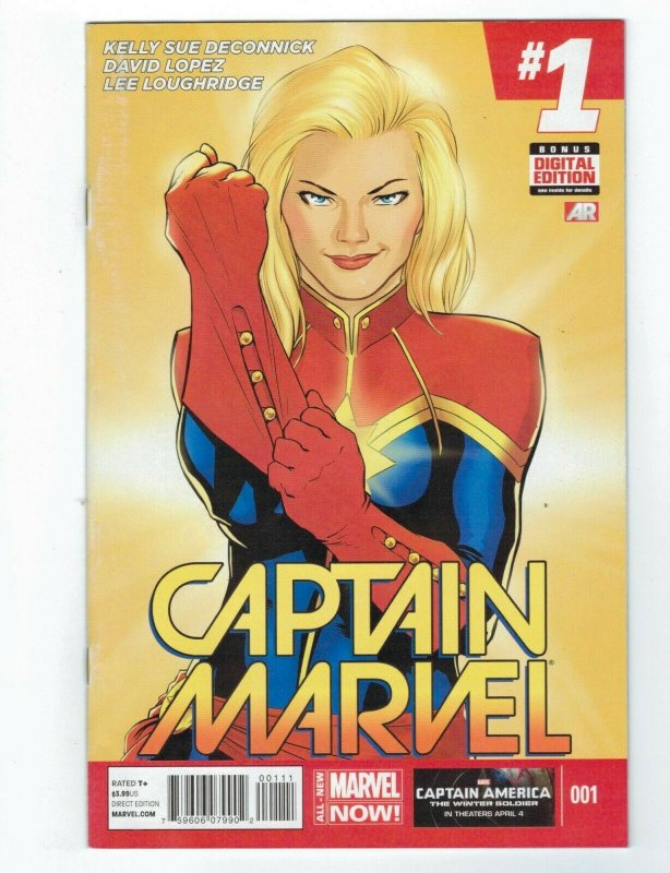 Captain Marvel (2014) #1 VF 1st appearance of Bee - HIGHER FURTHER FASTER movie 