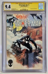 Web of Spider-Man #1 (Marvel, 1985) CGC 9.4 - KEY - Signature