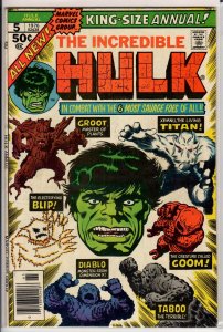 The Incredible Hulk Annual #5 (1976) 3.0 GD/VG