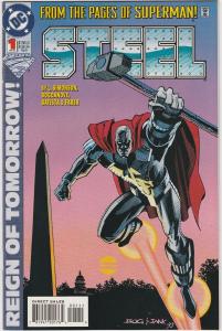 5 Steel DC Comic Books # 1 (1) 2 (2) 3 Superman Louise Simonson Bogdanove TW43