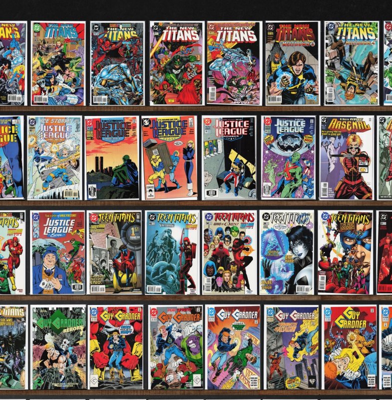 Huge Lot 150+ Comics with The New Titans, Guy Gardner: Warrior & More!