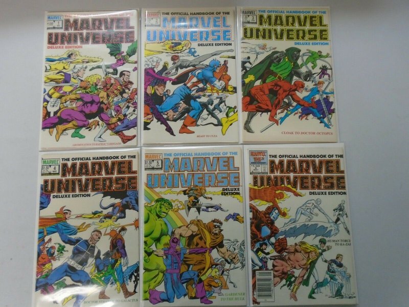 Official Handbook of the Marvel Universe Run: #1-18 8.0 VF (1985-1987)