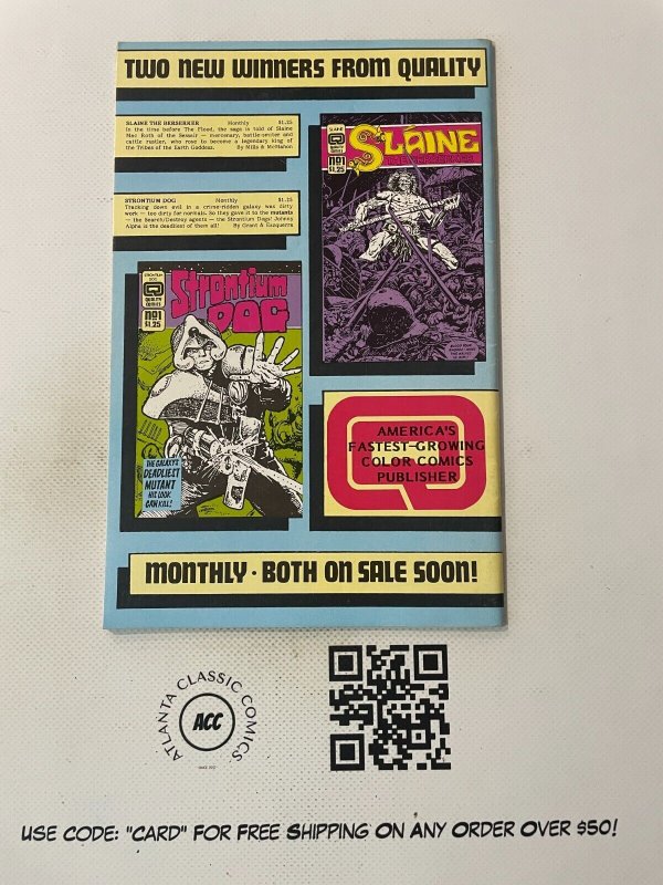 Sam Slade Robo-Hunter # 7 NM- Quality Comics Comic Book Judge Dredd 9 J897