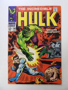 The Incredible Hulk #108 (1968) GD+ condition centerfold detached both staples