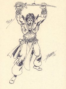 John Carter of Mars Commission - 1978 Signed art by George Perez