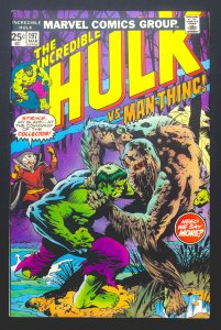 The Incredible Hulk #197(1976) [Key] Hulk vs. Man-Thing! B. Wrightson Cvr - VF