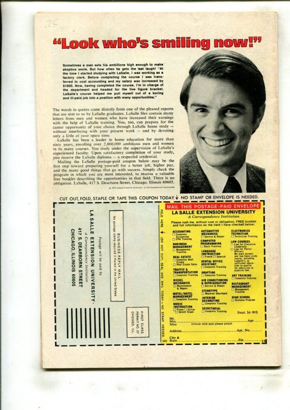 CAPTAIN AMERICA #175 (4.5) BEFORE THE DAWN!! 1974