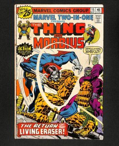 Marvel Two-In-One #15 Thing Morbius!