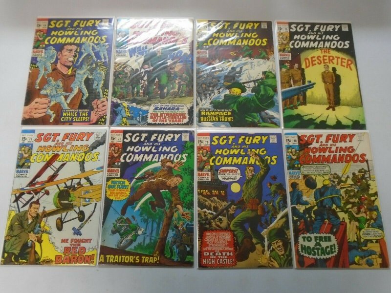 Silver age Sgt. Fury lot 56 different from #3-91 inc. annuals 4.0 VG (1964-71)