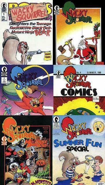 WACKY SQUIRREL (1987 DH) 1-4,Halloween,Summer COMPLETE!