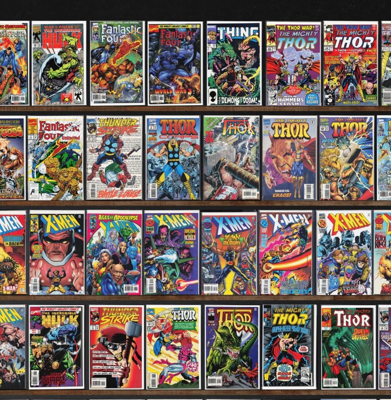 Huge Lot 150+ Comics with X-Men, The Mighty Thor, Thor, Fantastic Four & More!