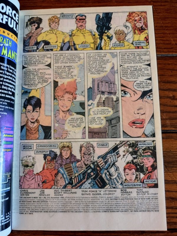 The Uncanny X-Men #270 (1990) VF/NM 9.0 Copper Age Marvel X-Tinction Agenda