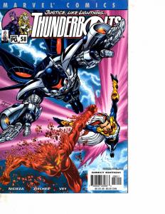 Lot Of 2 Marvel Comic Books Thunderbolts #58 and Daredevil #199 BH52