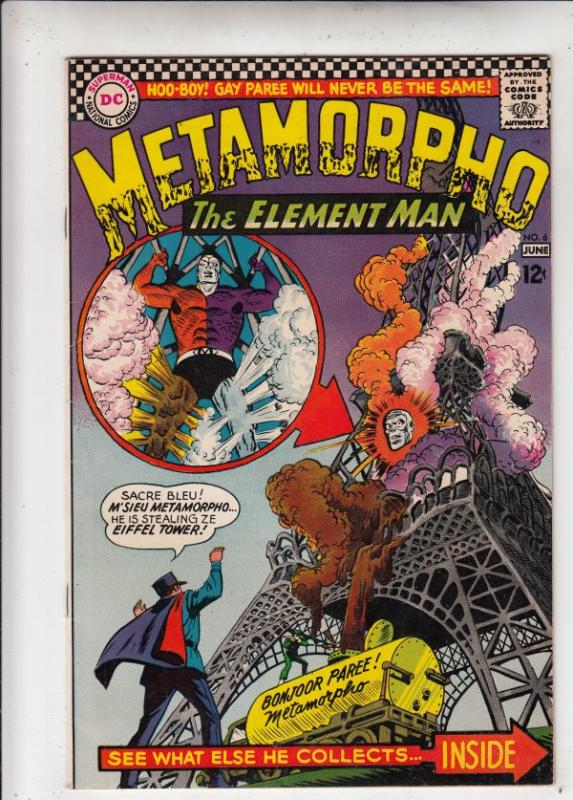 Metamorpho the Element Man #6 (Jun-66) NM- High-Grade Metamorpho, Simon Stagg...