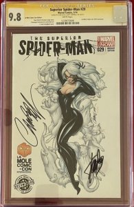 Superior Spider-Man #29 La Mole Variant CGC SS 9.8 Signed by Stan Lee & Campbell