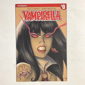 Vampirella 0 2017 Signed by Joeseph Linsner Dynamite NM near mint