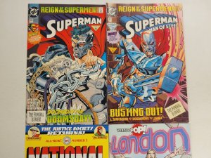 4 DC Comics #1 National Comics #3 London #22 78 Superman Man of Steel 37 TJ29