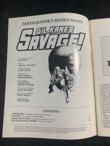 1982 SAVAGE! Magazine #1 Gil Kane FVF 7.0 Fantagraphics