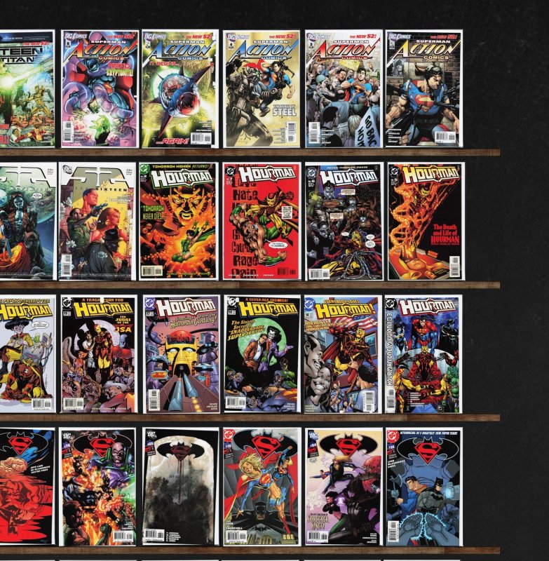 Huge Lot 150+ Comics with Superman / Batman, Hourman, 52 & More!